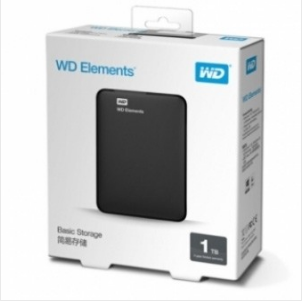西部数据/WD Elements新元素系列 2.5英寸 移动硬盘 1TB （WDBUZG0010BBK）USB3.0